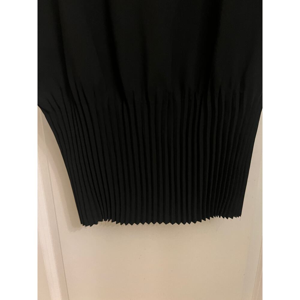 COS Pleated Cocoon shift Dress Sz 6 Black capsule Modern Minimalist professional - Picture 7 of 12